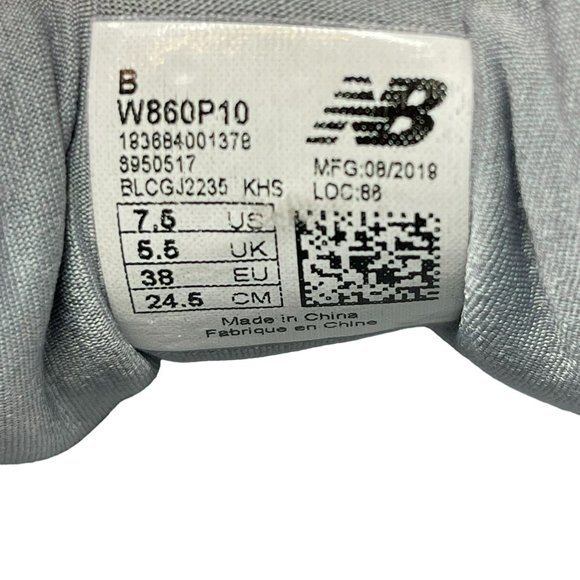 New Balance W860P10 Women's 860v10 Stability Running Shoe Size 7.5 B‎ - Picture 7 of 7